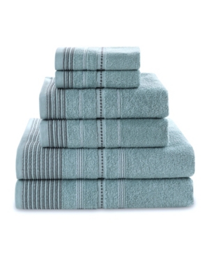 Talesma Rimini 6 Piece Towel Set Bedding In Blue