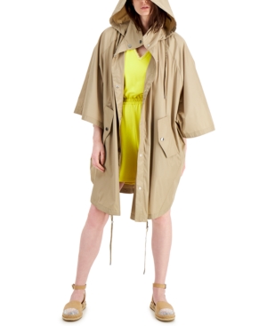 Inc Earth Hooded Cape Jacket Created for Macy's