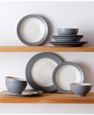 Colorwave  Rim 12-Piece Dinnerware Set