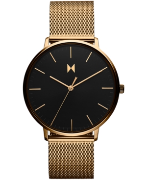 Shop Mvmt Men's Legacy Slim Gold-tone Mesh Bracelet Watch 42mm