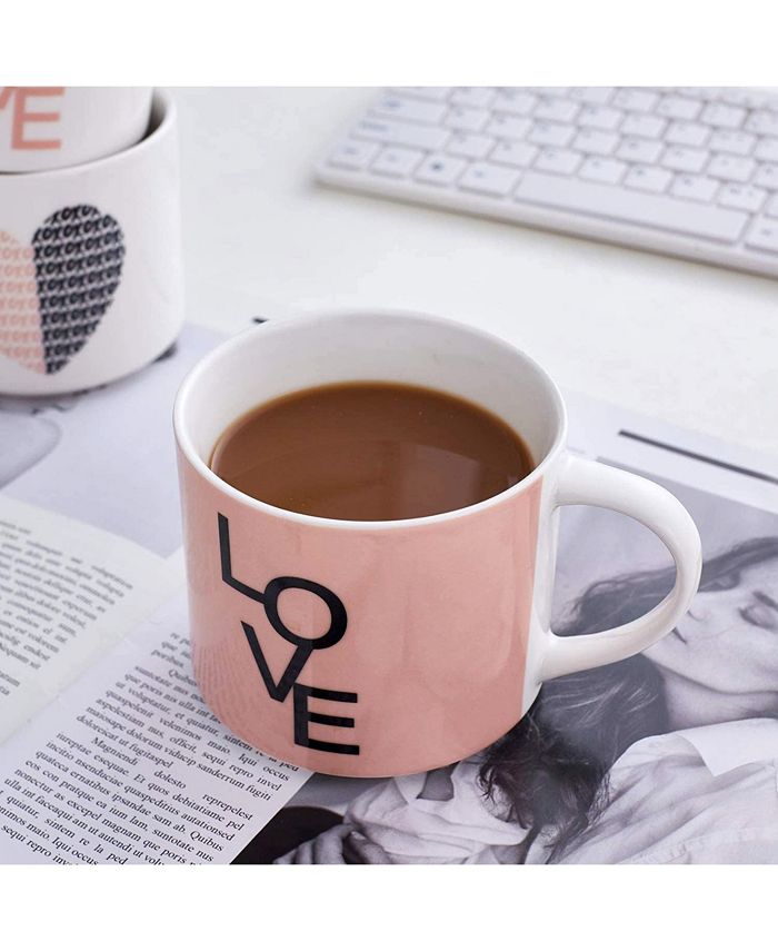 Bruntmor 14Oz. Love Inspirational 4Pc. Coffee Mug Set Macy's