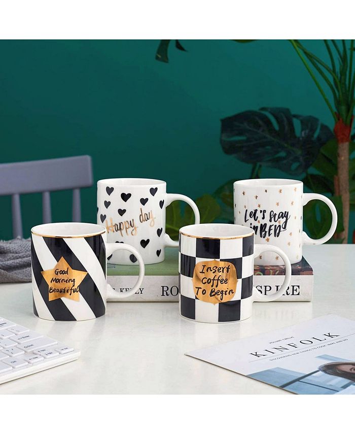 Bruntmor 11 oz Love Inspirational Coffee/Tea Mug, Set of 4 Macy's