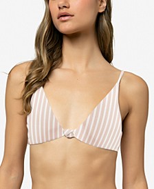 Juniors' Pismo Lilia Striped Bikini Top