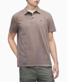 Men's Monogram Logo Slub Polo Shirt