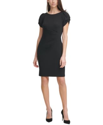 karl lagerfeld paris scuba crepe sheath dress