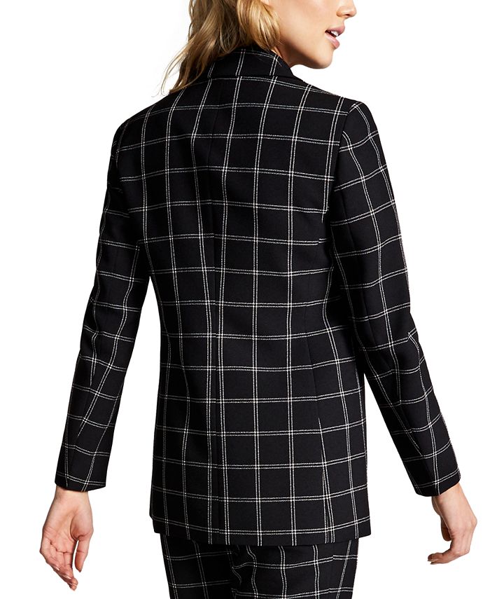 Bar III Windowpane Jacket, Created for Macy's & Reviews Jackets
