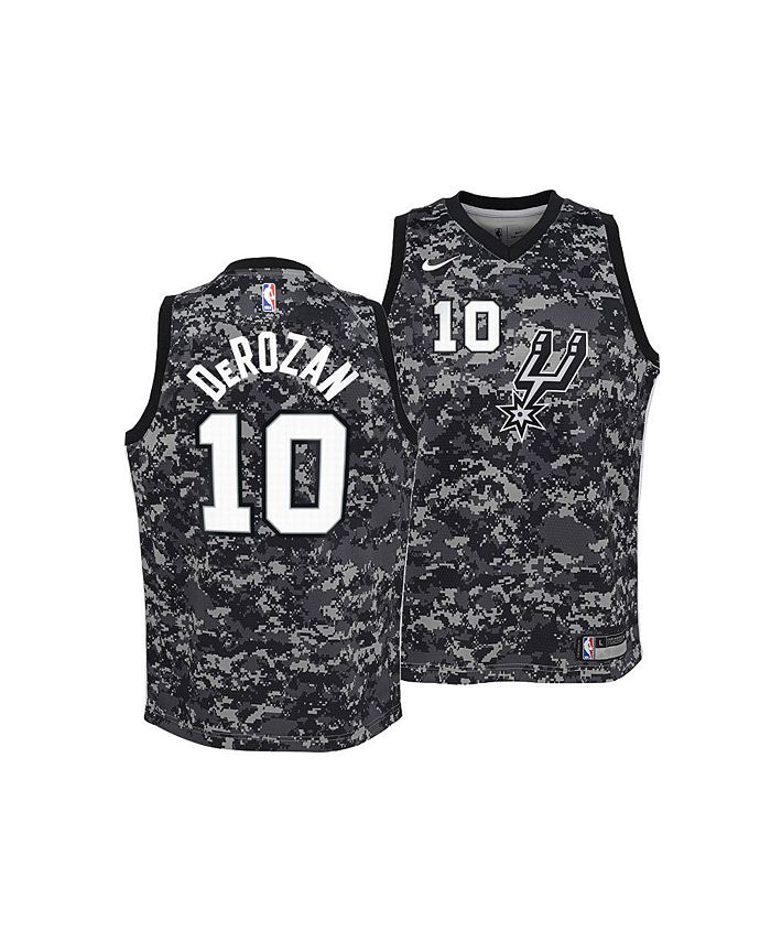 Nike Men's San Antonio Spurs DeMar DeRozan City Edition Swingman Jersey, Black, Size: Medium