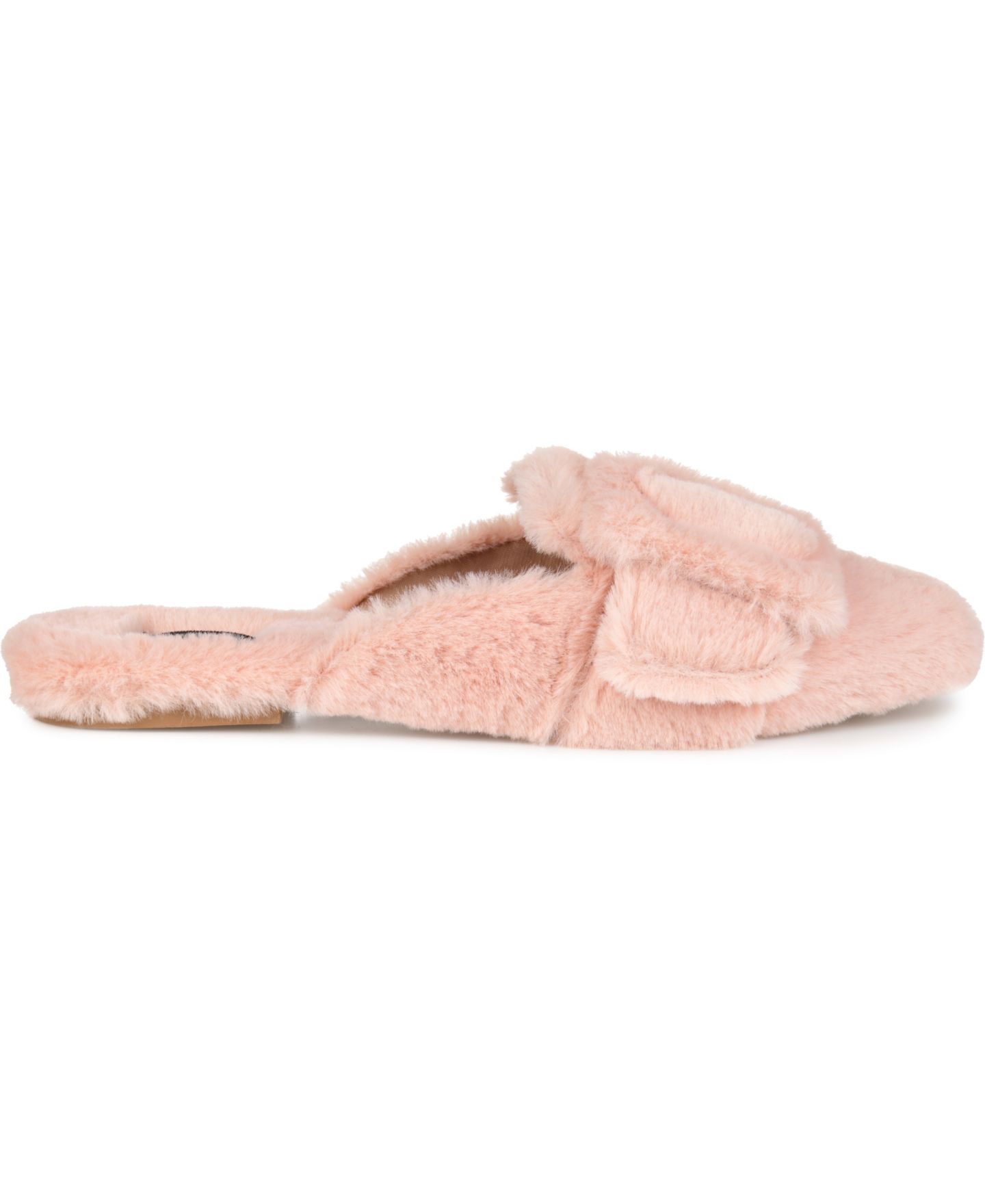 Женские тапочки Journee Collection Eara Slide Slippers, цвет: Пудровый — фото 2