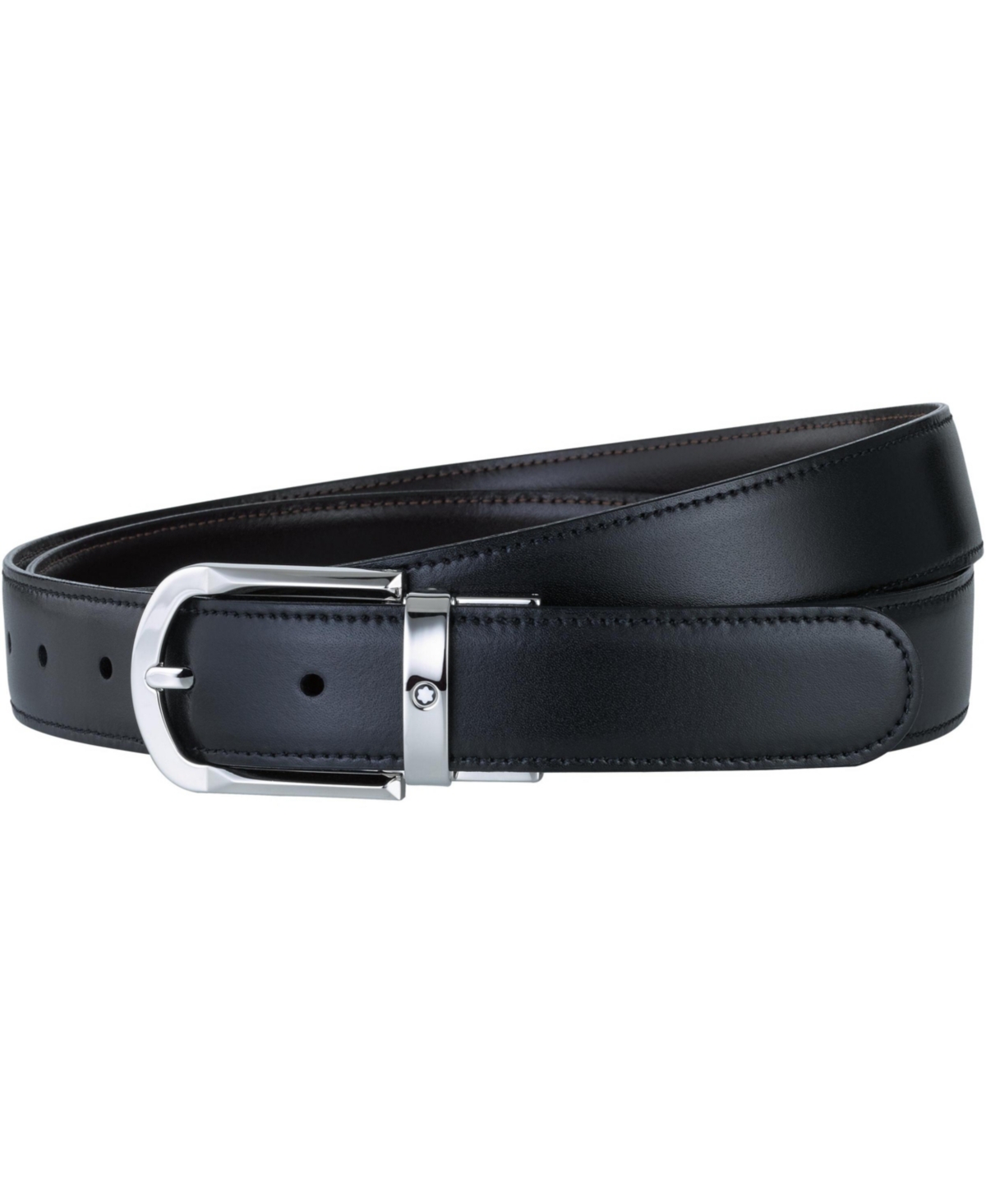 Men's Black & Brown Reversible Leather Belt