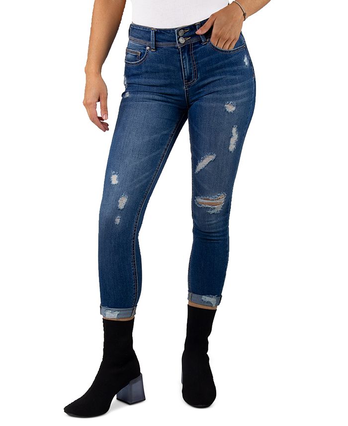 Indigo Rein Juniors' Ripped High Rise Skinny Jeans & Reviews - Jeans - Juniors - Macy's