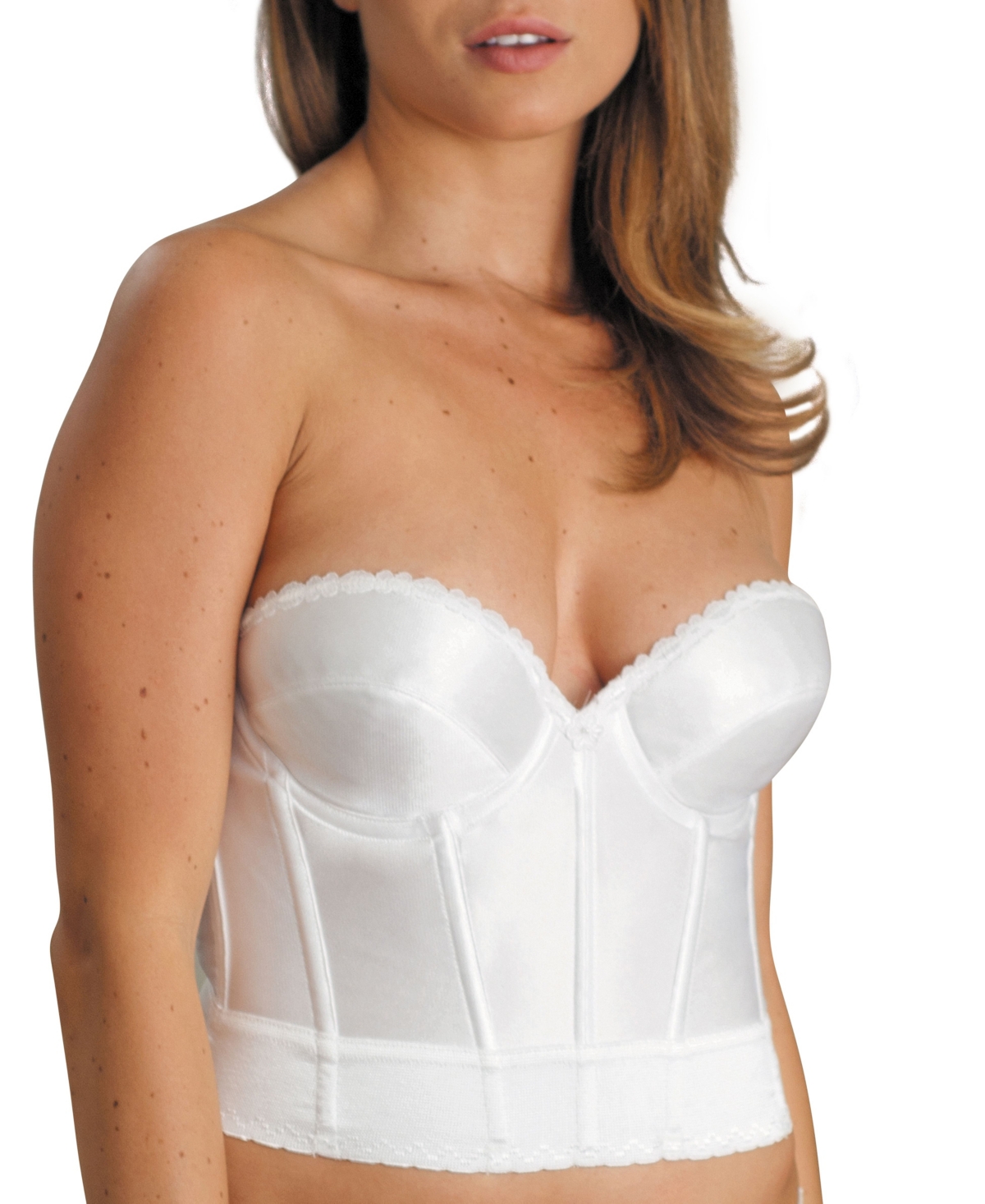 Carnival Women's Satin Low Plunge Longline Bra