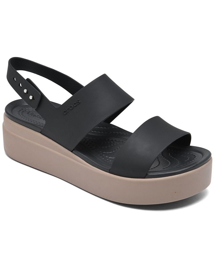 Crocs Women's Brooklyn Low Wedge Sandals from Finish Line & Reviews ...