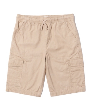 Toddler Boys Solid Tie Waist Cargo Shorts