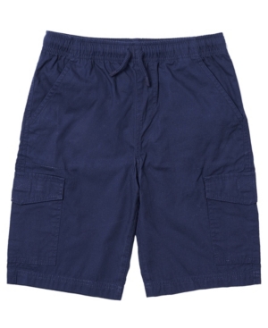 Toddler Boys Solid Tie Waist Cargo Shorts