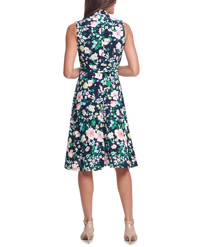 Tommy Hilfiger Floral-Print Faux-Wrap Dress & Reviews - Dresses - Women ...