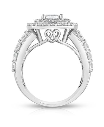 TruMiracle - Diamond Engagement Ring (3 ct. t.w.) in 14K White Gold