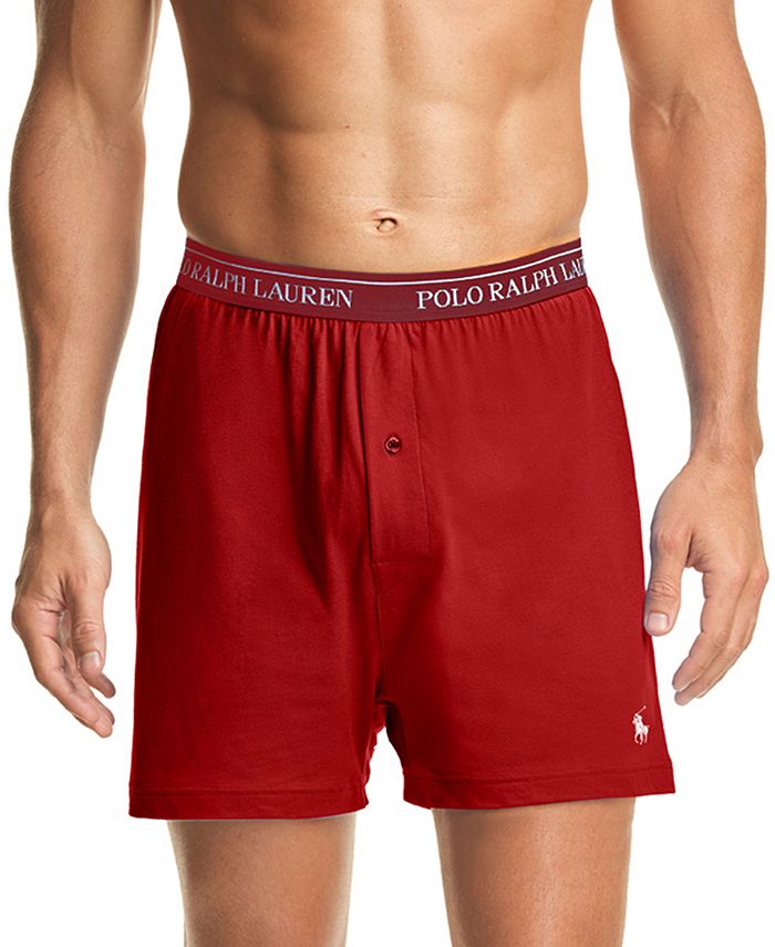Polo Ralph Lauren Men's 5Pk Cotton Knit Boxers + 1 Bonus Pair