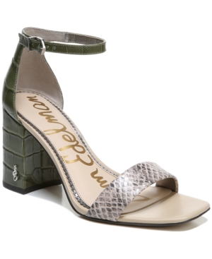Sam Edelman Women's Daniella Two-Piece Block-Heel Sandals Women's Shoes