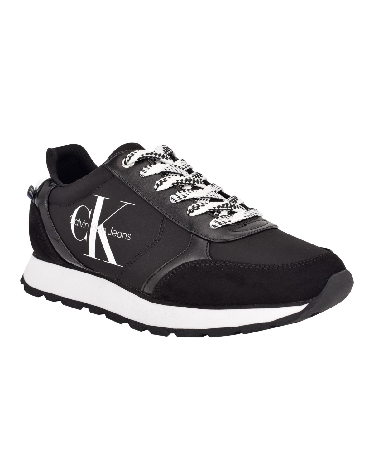 UPC 195182393160 product image for Calvin Klein Jeans Women's Cayle Logo Casual Lace-Up Sneakers Women's Shoes | upcitemdb.com