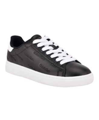 calvin klein women's ryder logo laceup casual sneakers