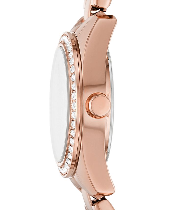 DKNY Women's Nolita Rose Gold-Tone Stainless Steel Bracelet Watch 26mm ...
