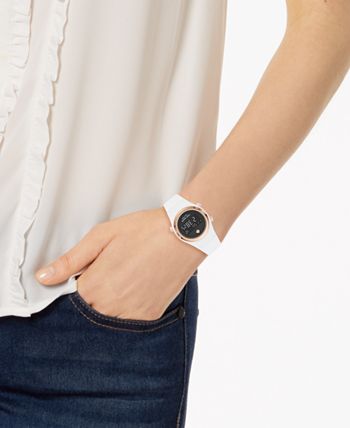 kate spade new york Digital Rumsey White Silicone Strap Watch 32mm