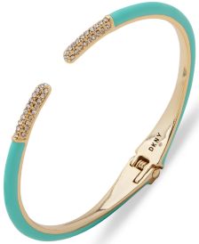 Gold-Tone Turquoise Color Cuff Bracelet