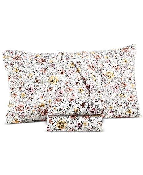 alfani Charter Club CLOSEOUT 550 Thread Count Printed Cotton 4-Pc. Sheet Set King Exclusively at Macy’s Bed & Bath