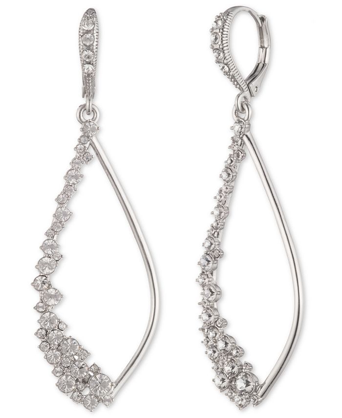 Givenchy Crystal Stone Open Drop Earrings & Reviews - Earrings ...