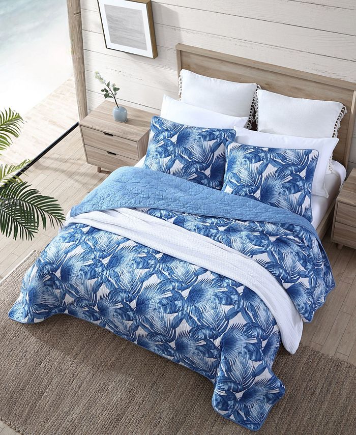 Tommy Bahama Home Tommy Bahama Royal Palm Blue Reversible 2Piece Twin