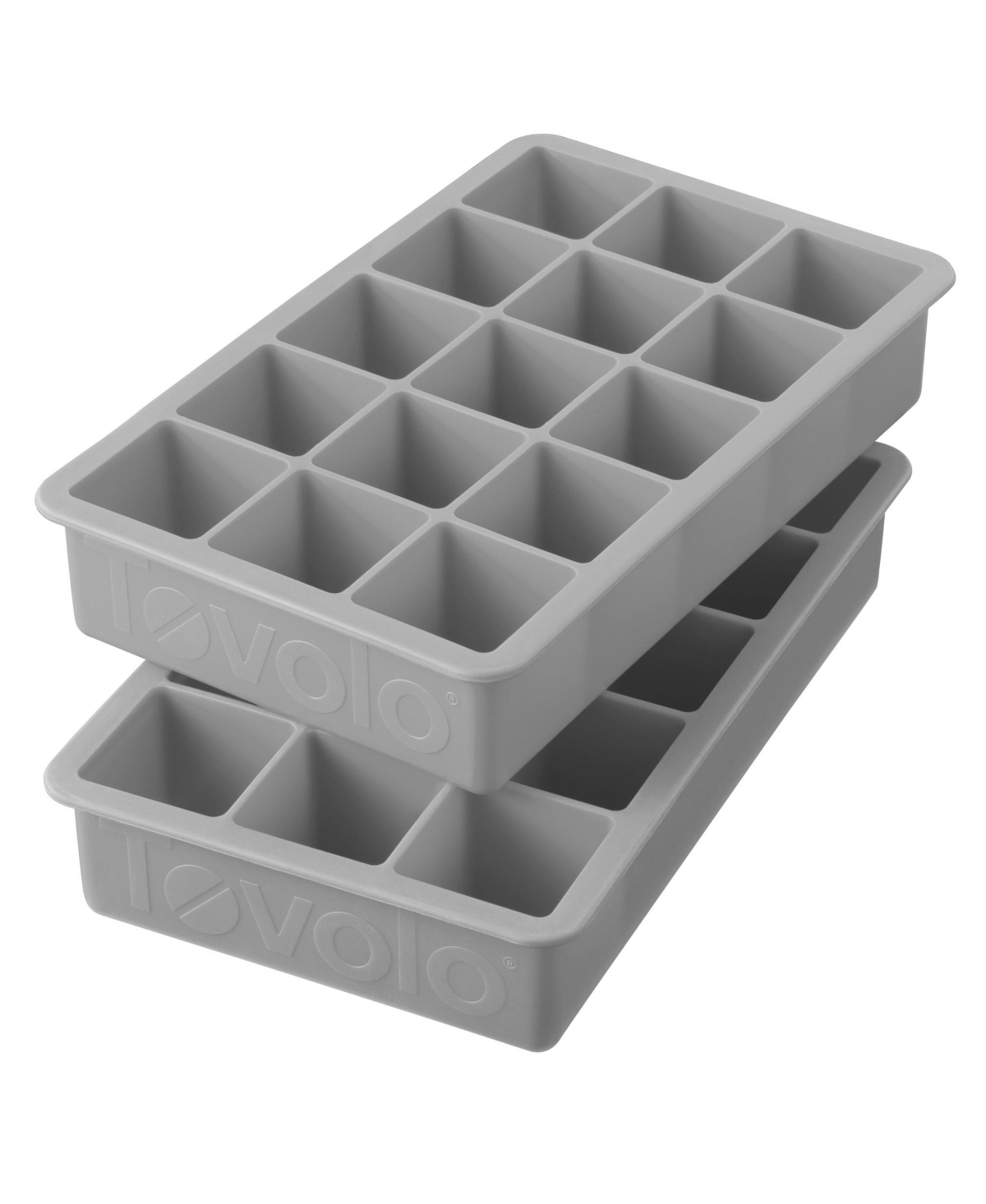 Tovolo Perfect Cube Silicone Ice Cube Molds, Set of 2