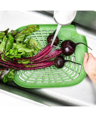 Prep N' Rinse Flat Colander With Raised Edges