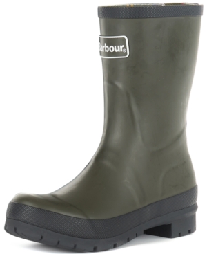 Shop Barbour Women's Banbury Mid-cut Rain Boots In Olive