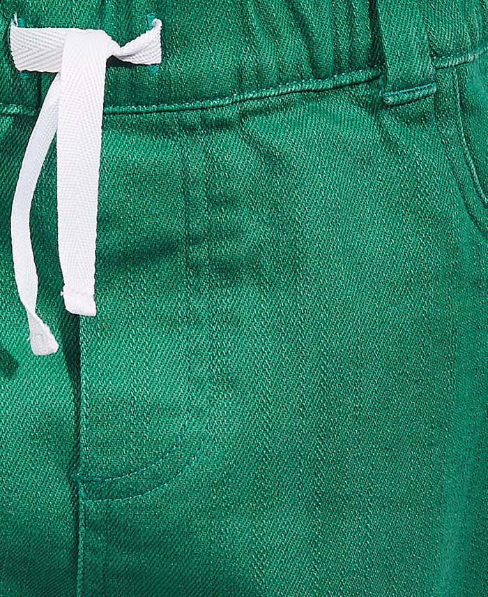 First Impressions Toddler Boys Green Denim Shorts, Created for Macy's