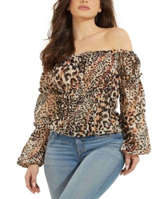 macys guess womens tops