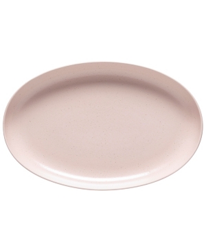 Shop Casafina Pacifica Oval Platter 16" In Marshmallow