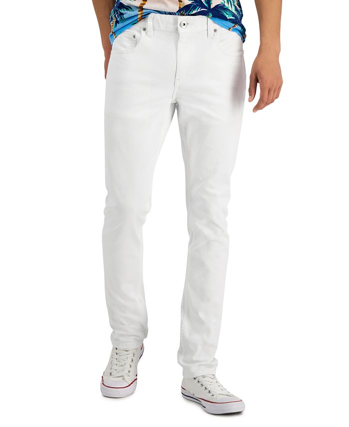 INC International Concepts Men's White Denim Skinny-Fit Jeans, Created ...