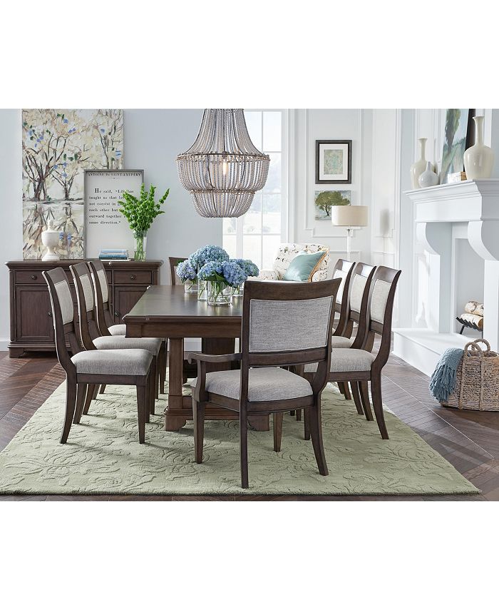 Furniture Stafford 9 Pc. Dining Set (Dining Table, 6 Side Chairs & 2