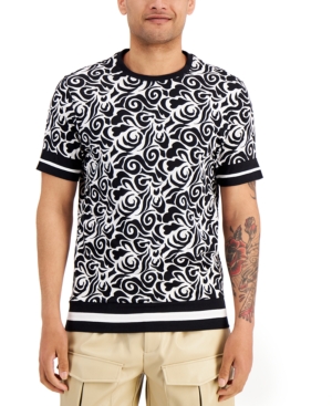 Inc Men's Scroll Print T-Shirt Created for Macy's