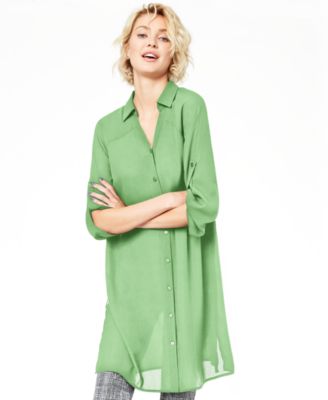 Alfani - Striped Tunic Shirt