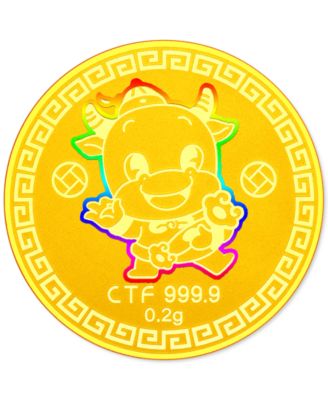 Chow Tai Fook - Year of the Ox Gold Coin in 24k Gold
