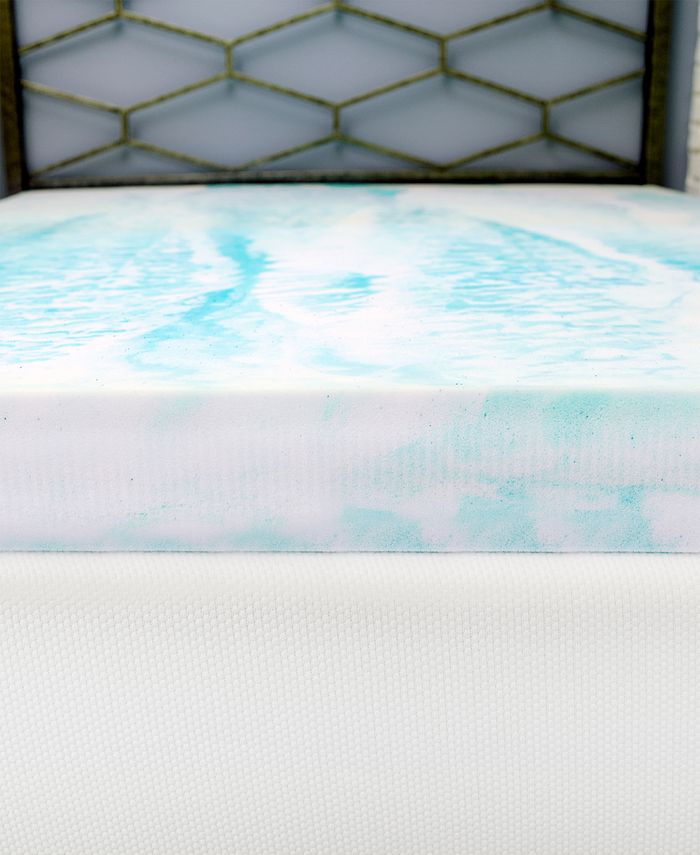 4" Gel Swirl Memory Foam Full Mattress Topper Macy's