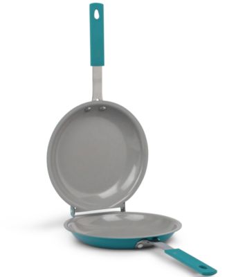 Gotham Steel - Nonstick Ti-Ceramic Double-Flip Pancake Pan, Ocean Blue