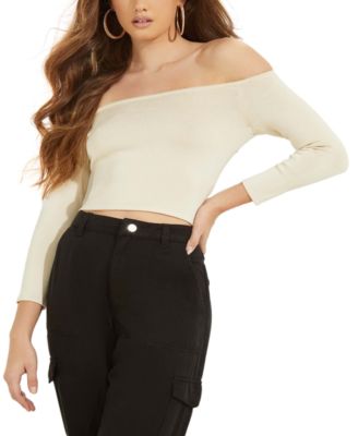 GUESS - Off-The-Shoulder Crop Top
