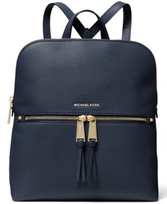 Michael kors rhea slim backpack black on sale