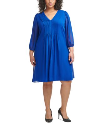 Calvin Klein - Plus Size Chiffon Dress