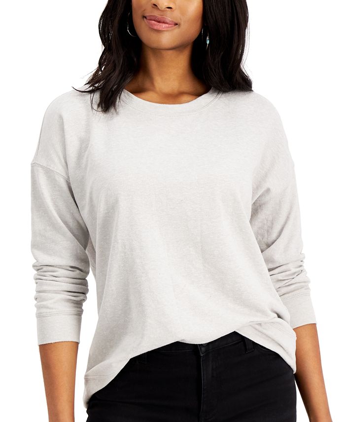 Style & Co Classic Crewneck Sweatshirt, Created for Macy's & Reviews