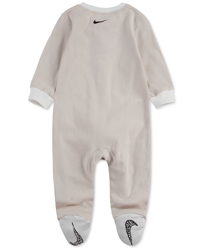 Nike Baby Boys Swoosh Footed Cotton Coverall - Macy's