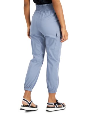 Juniors' Smocked-Waist Jogger Pants 