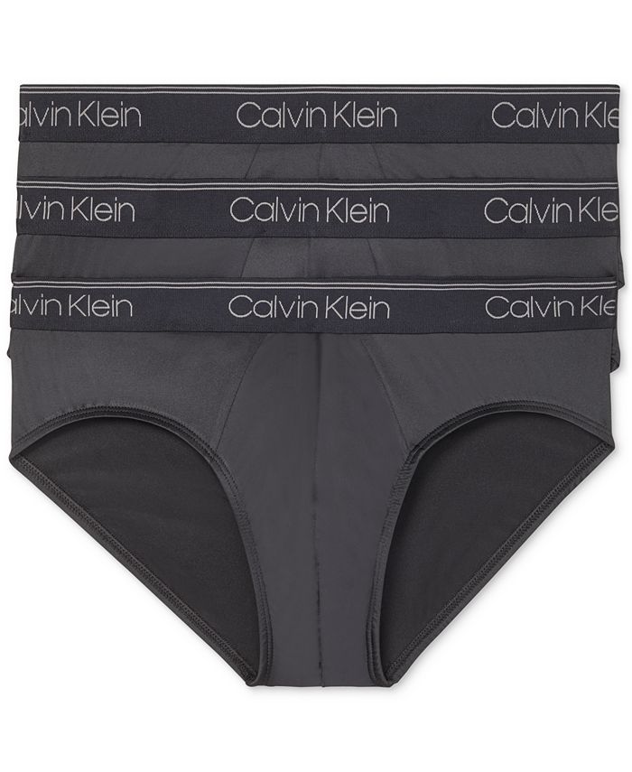 Calvin Klein Men's 3-Pack Microfiber Stretch Low-Rise Briefs